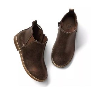 GAP Metallic Bronze Chelsea Booties Brown Shoes